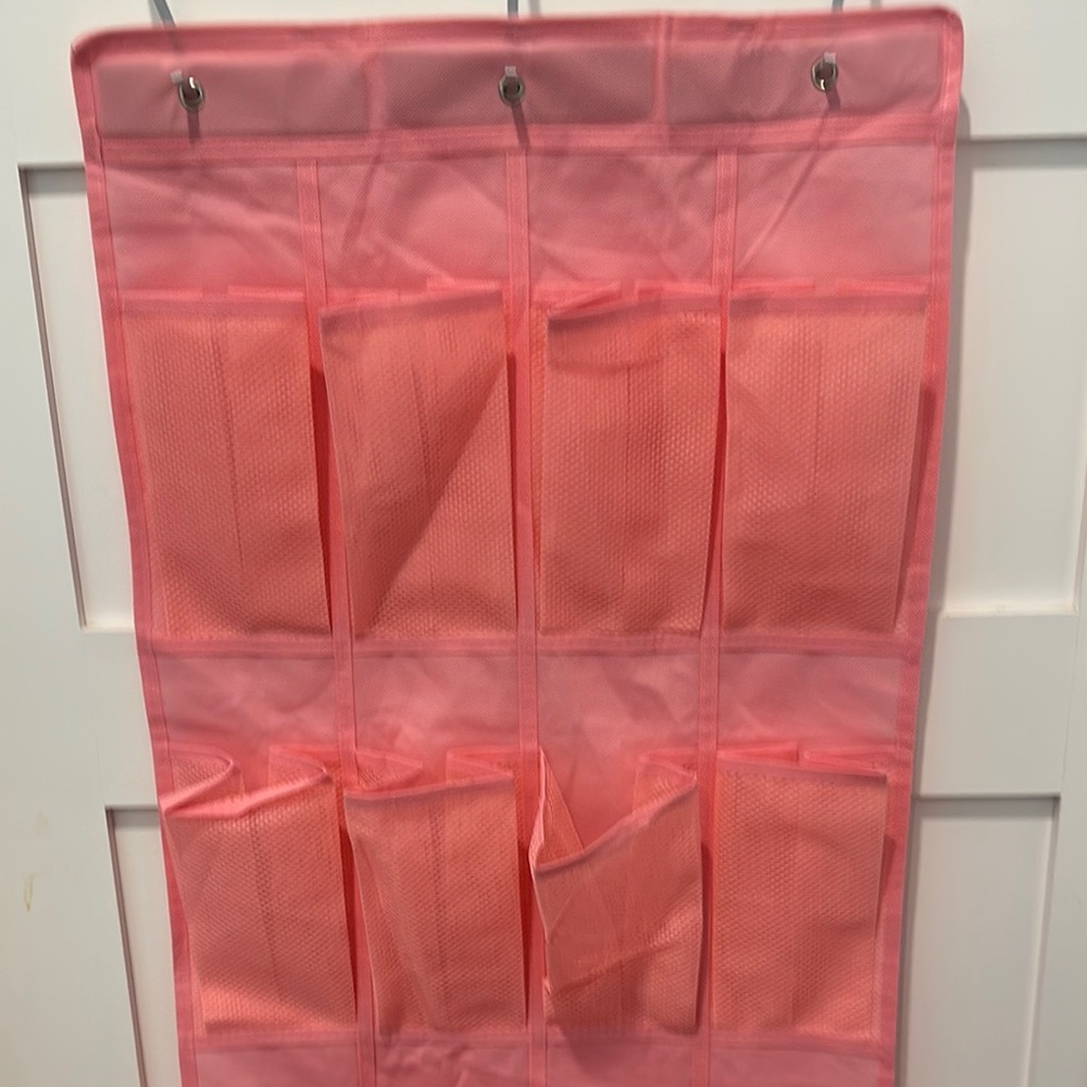 Pink Over-the-Door Organizer